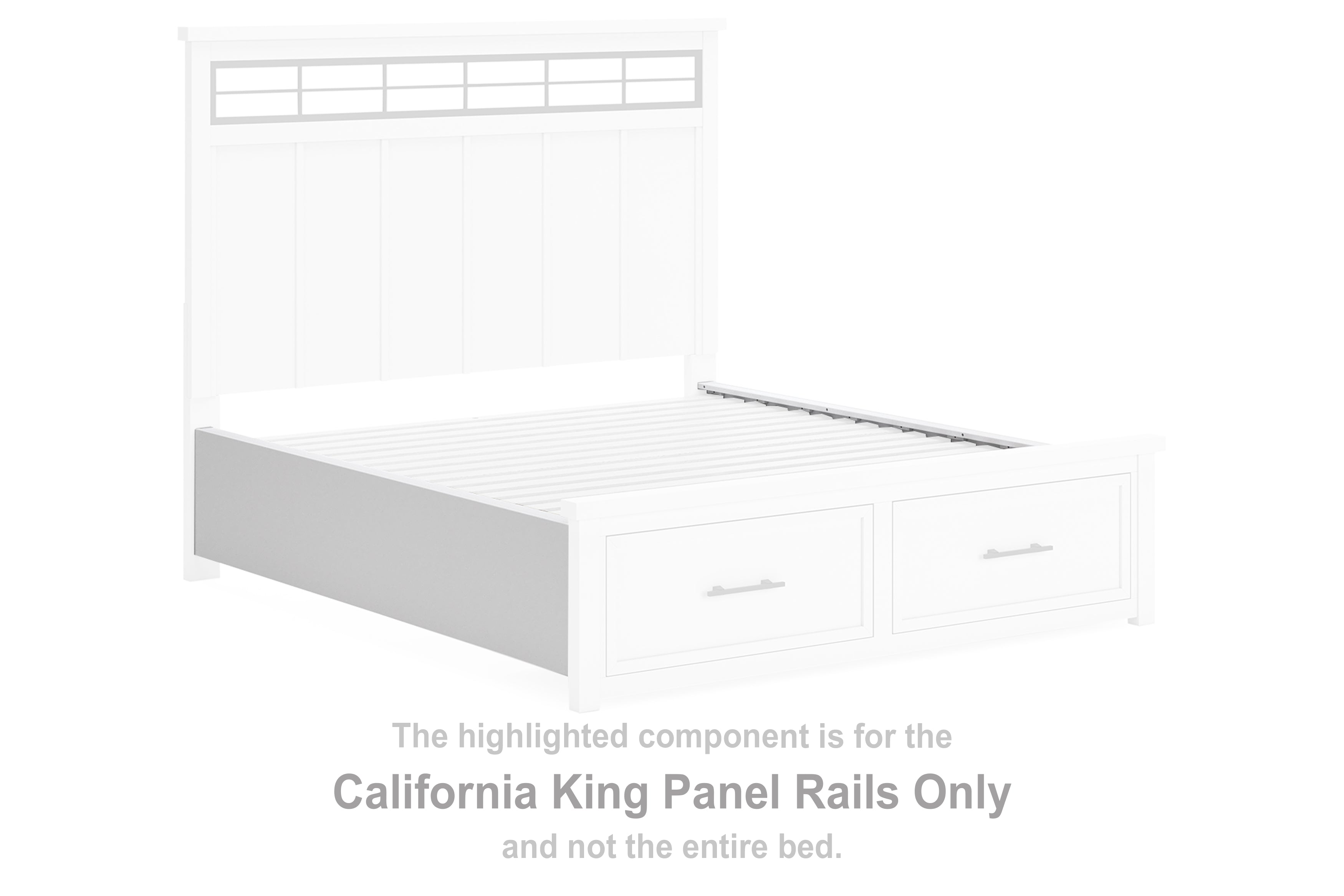 Ashbryn California King Panel Rails