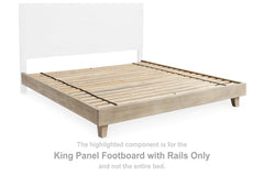 Michelia King Panel Footboard with Rails