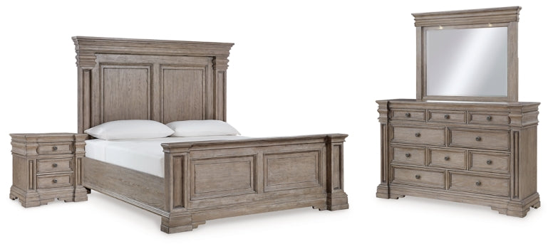 Blairhurst King Panel Bed, Dresser, Mirror and Nightstand