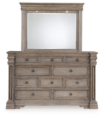 Blairhurst Queen Panel Bed, Dresser, Mirror, 2 Chests and Nightstand