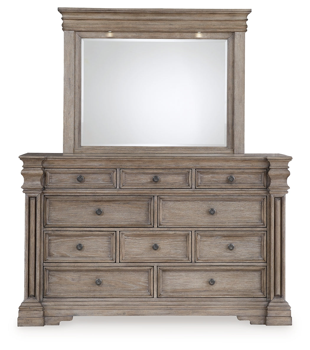 Blairhurst Queen Panel Bed, Dresser, Mirror, Chest and Nightstand