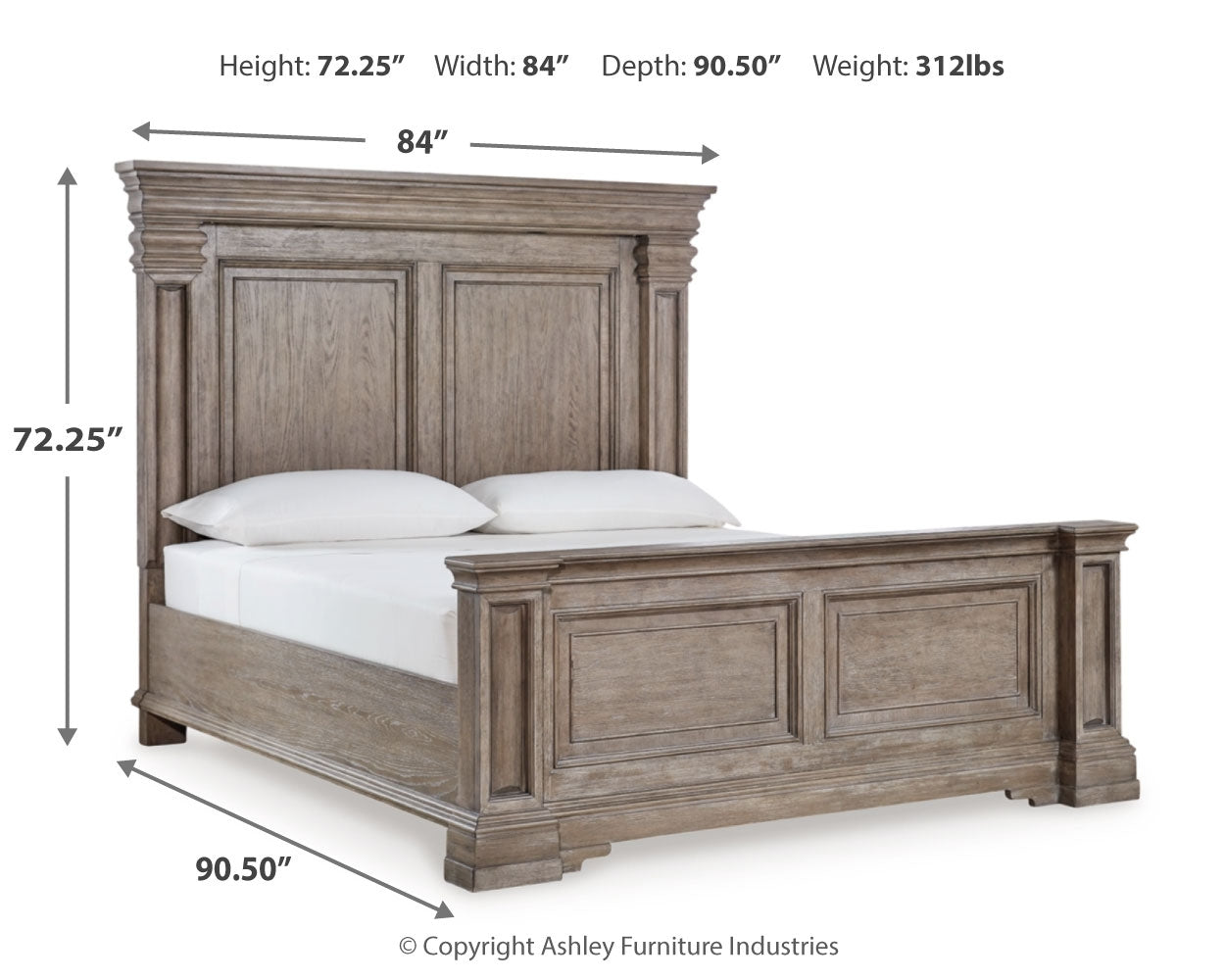 Blairhurst King Panel Bed, Dresser, Chest and 2  Nightstands