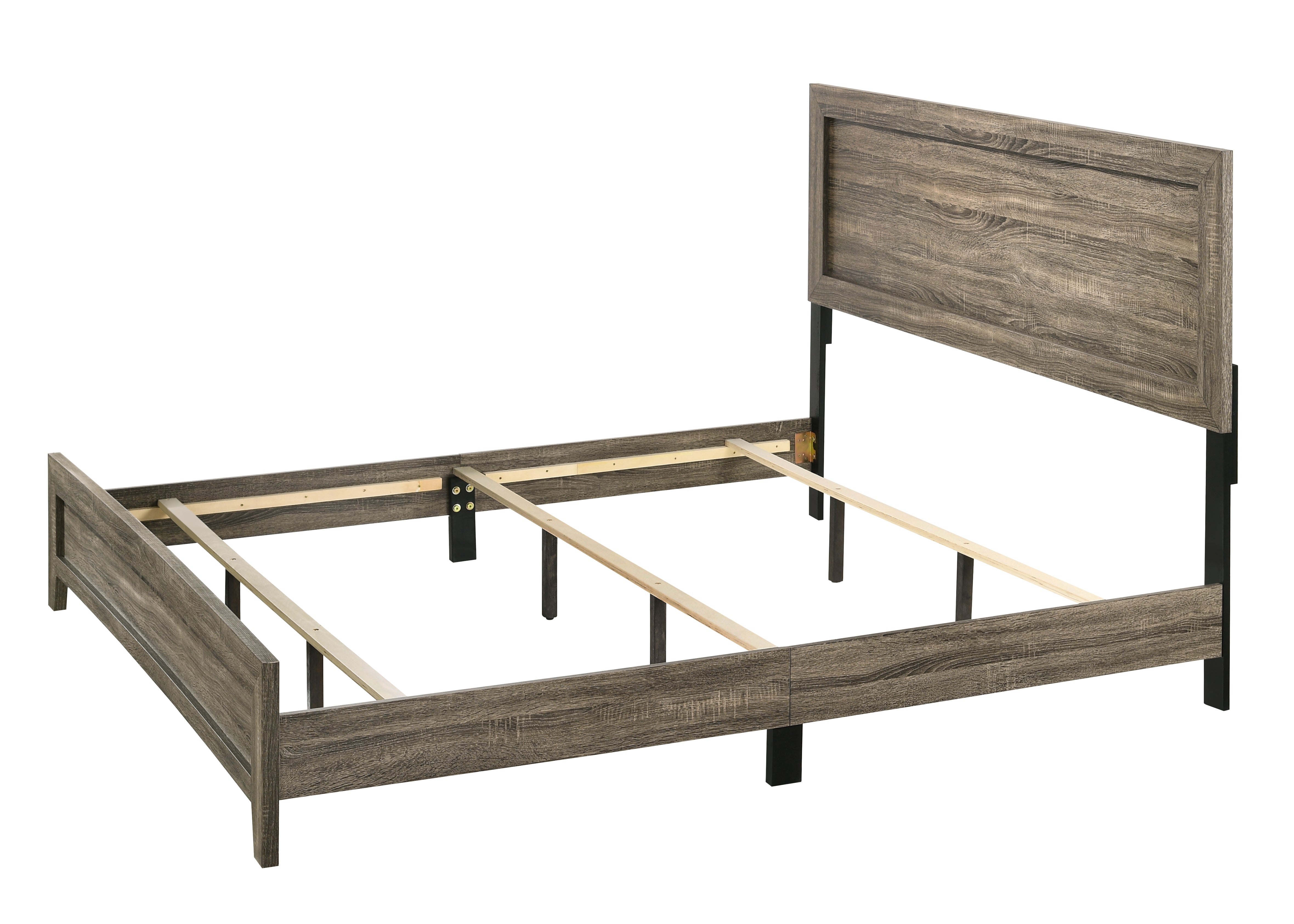 Millie Brownish Gray King Panel Bed - MyWaynesHome #
