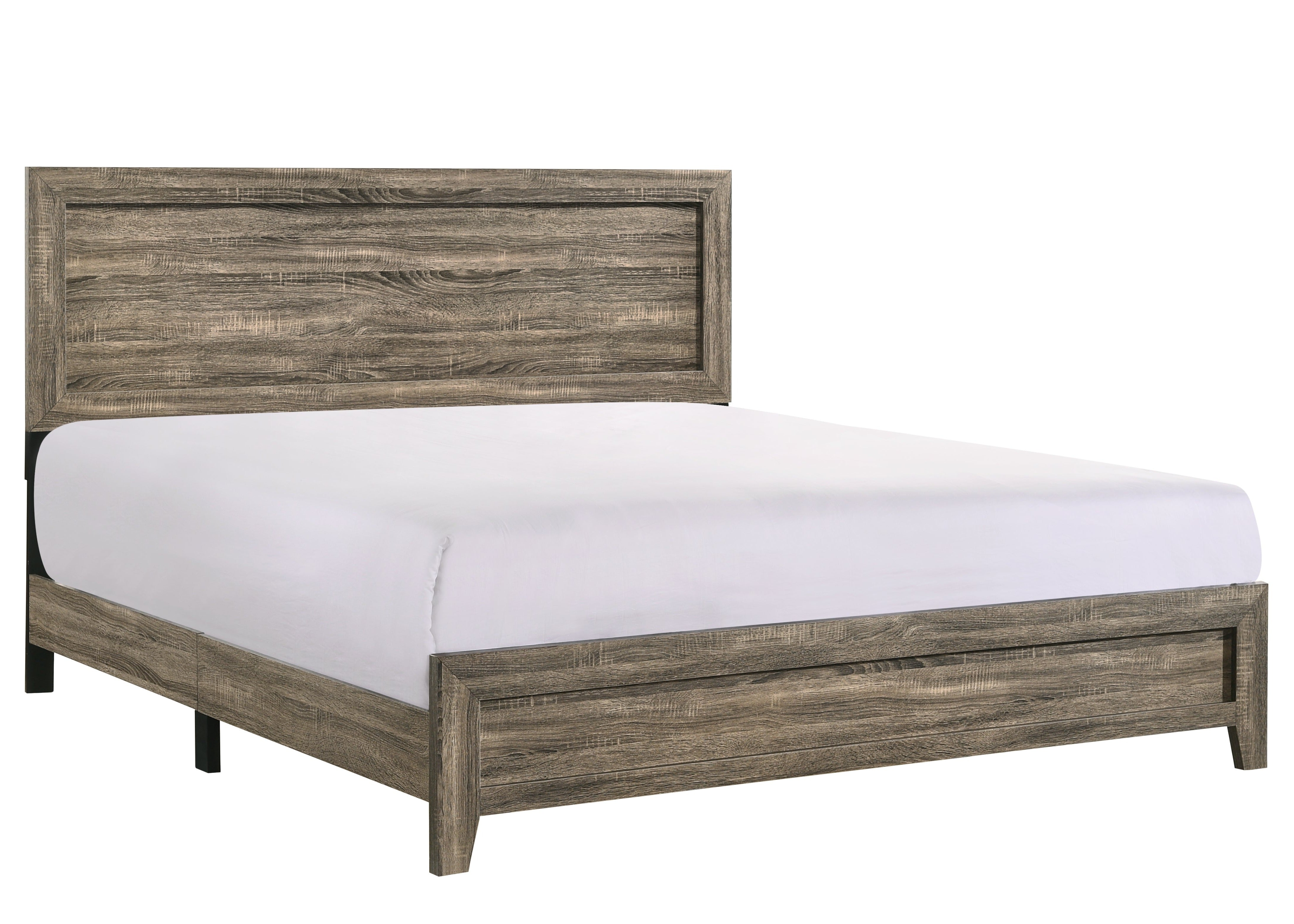 Millie Brownish Gray King Panel Bed - MyWaynesHome #
