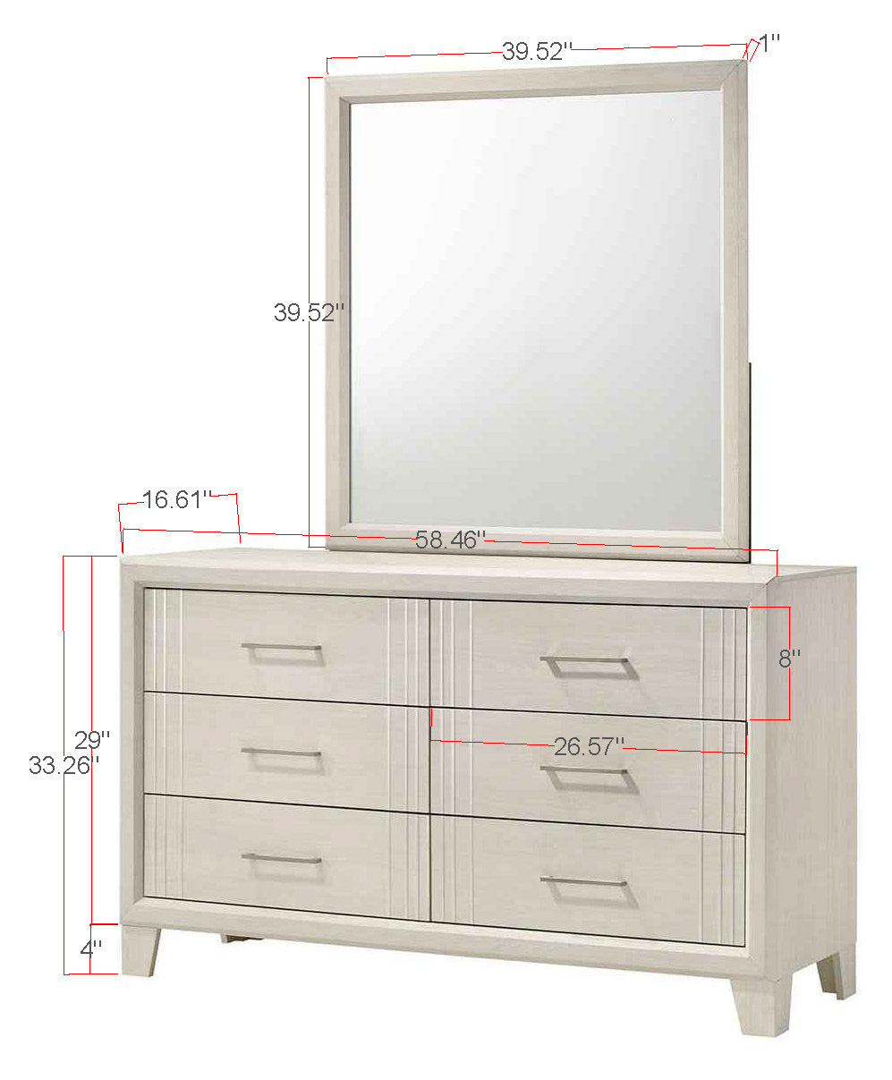 Charlie White Panel Bedroom Set - MyWaynesHome #