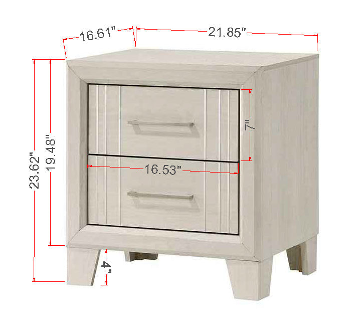 Charlie White Panel Bedroom Set - MyWaynesHome #
