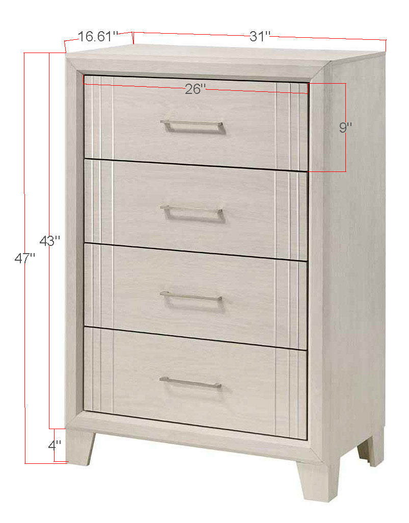 Charlie White Panel Bedroom Set - MyWaynesHome #