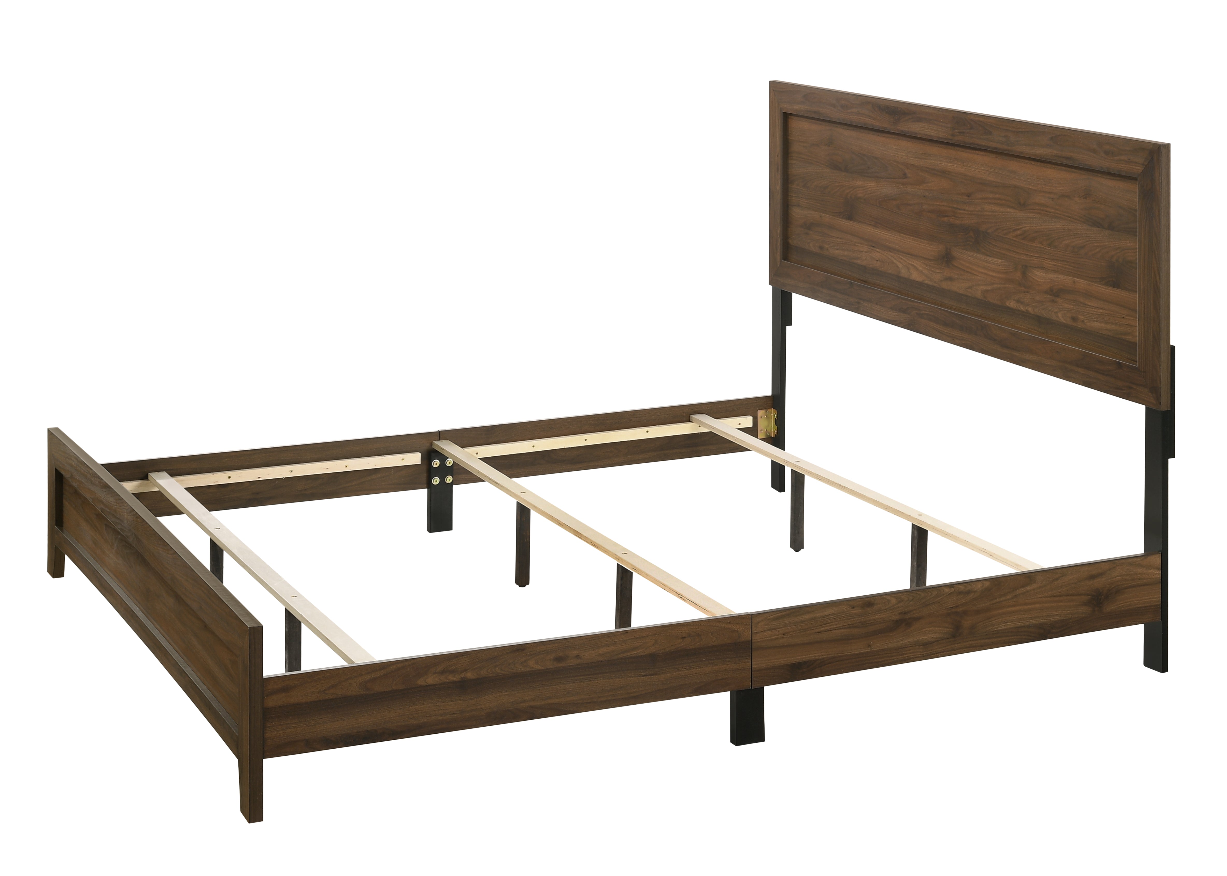 Millie Cherry Brown King Panel Bed - MyWaynesHome #