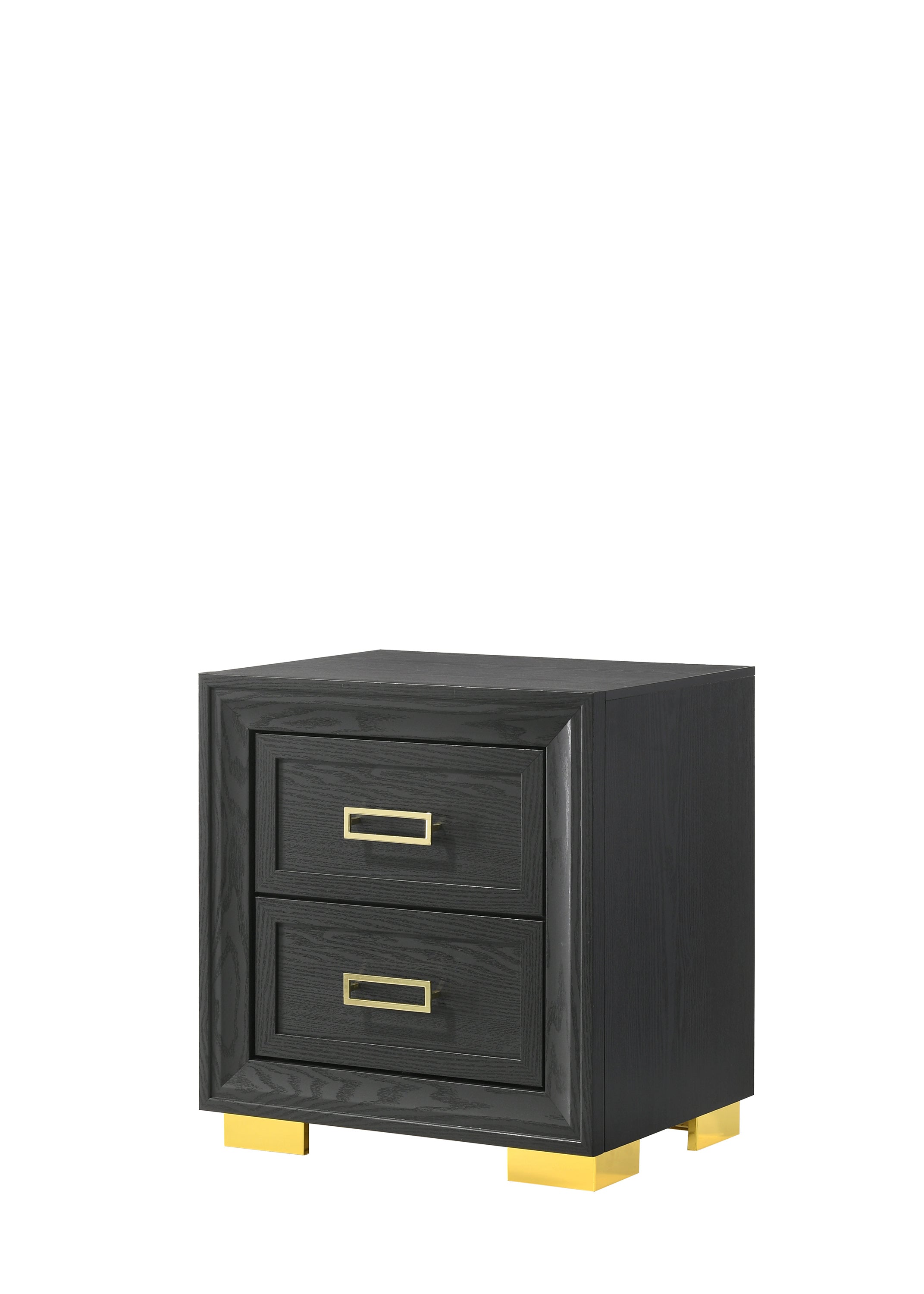 Pepe Black/Gold Panel Upholstered Bedroom Set - MyWaynesHome #