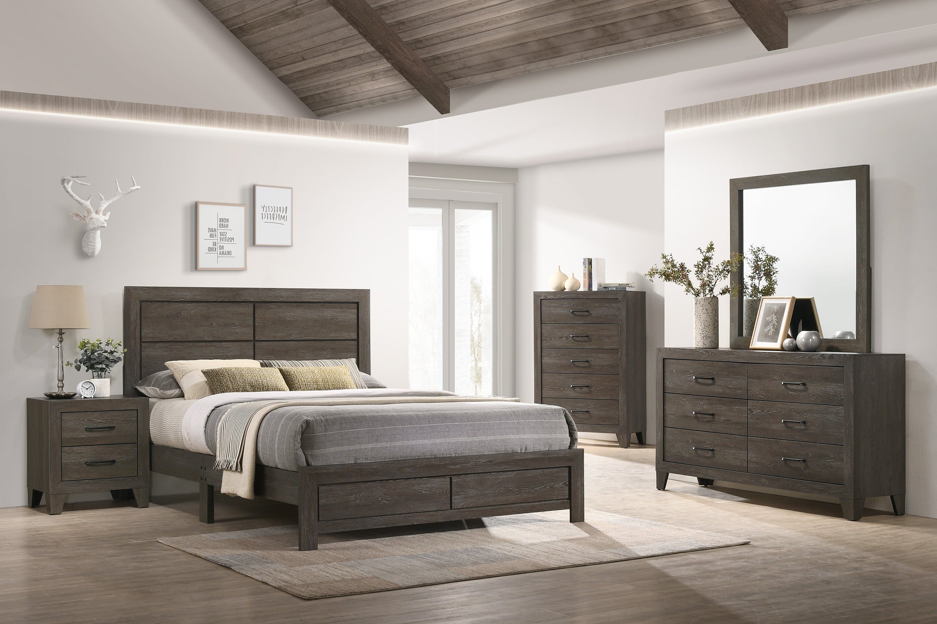 Hopkins Brown Platform Bedroom Set - MyWaynesHome #