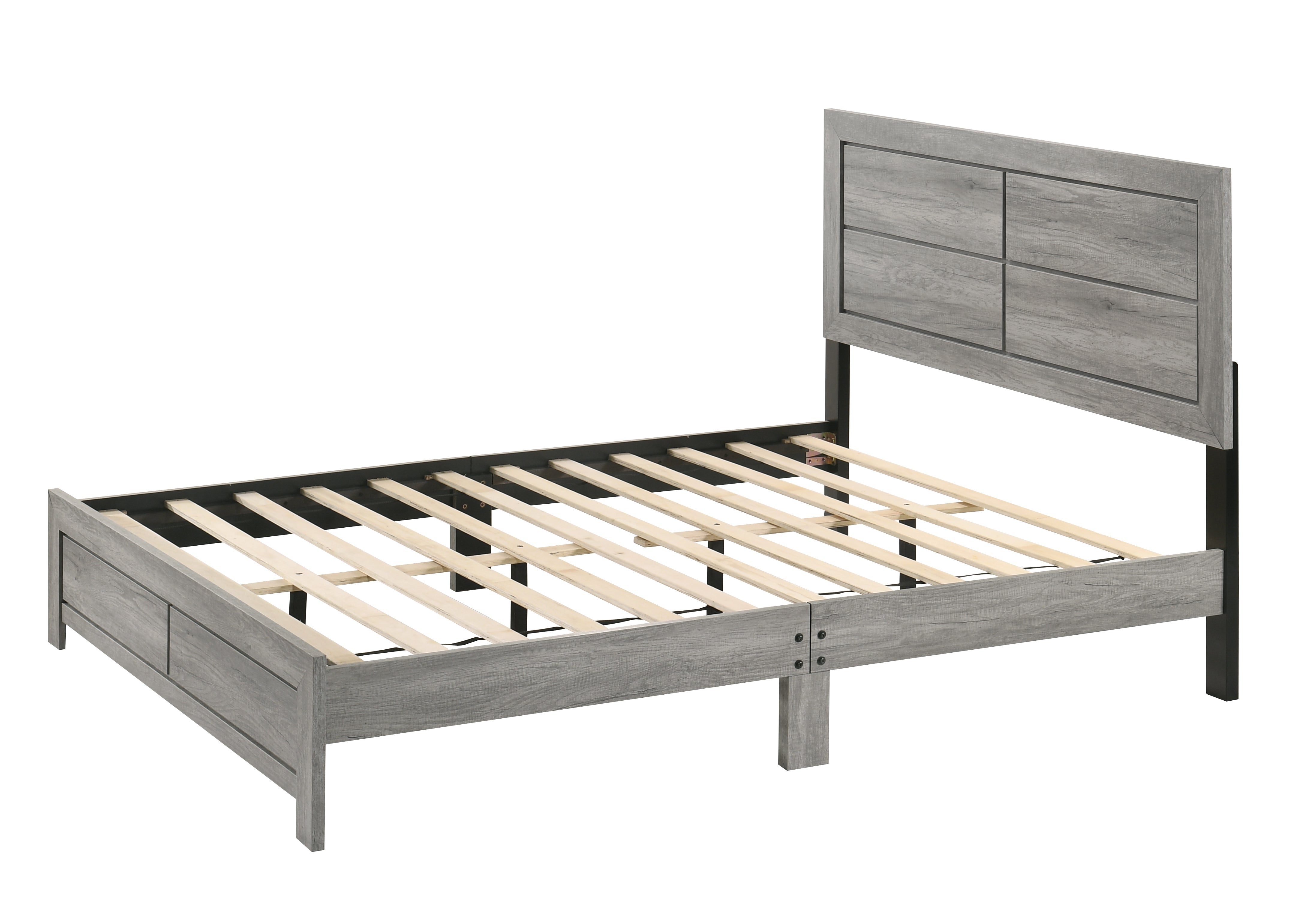Hopkins Driftwood Full Platform Bed - MyWaynesHome #
