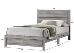 Hopkins Driftwood Full Platform Bed - MyWaynesHome #