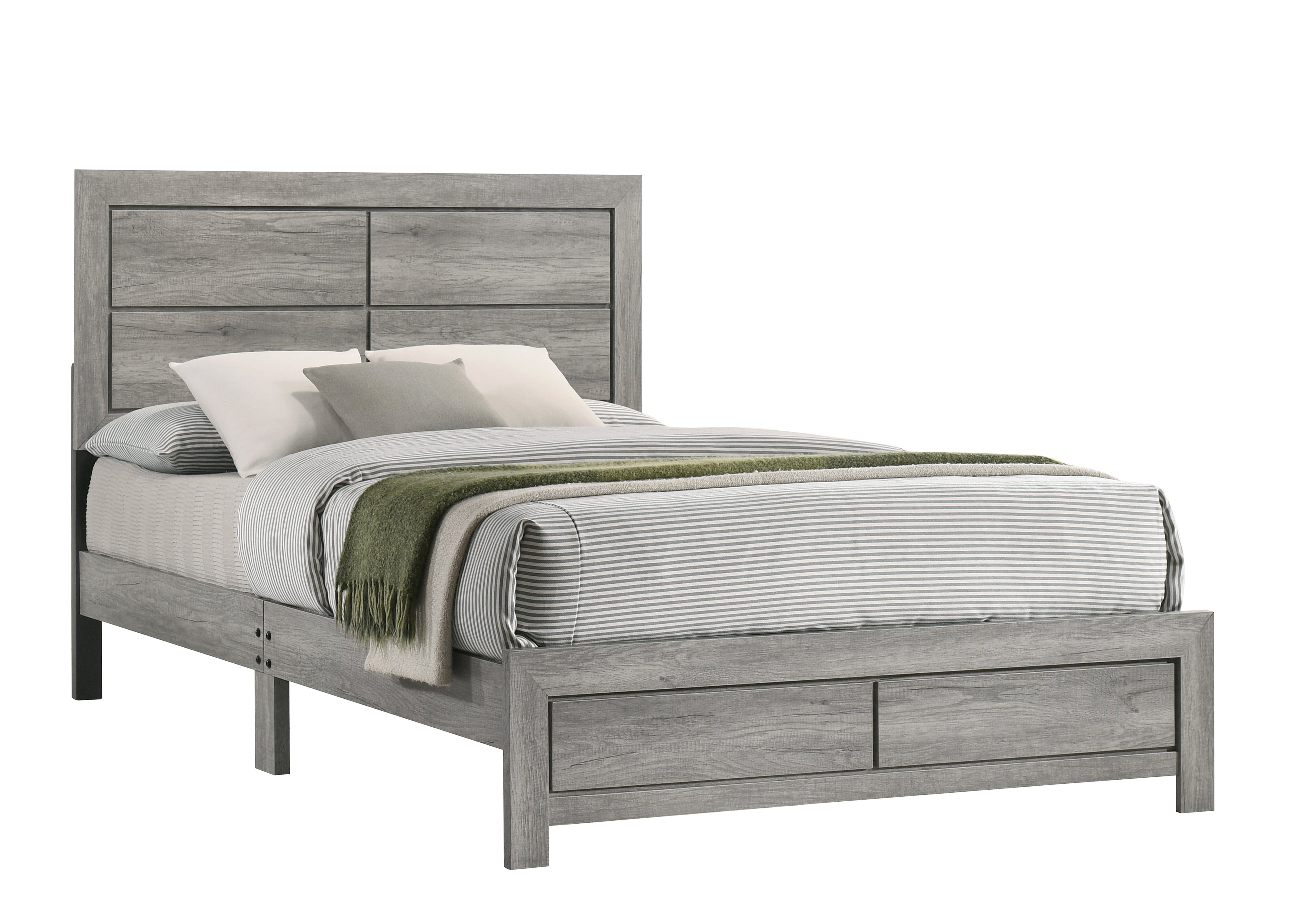 Hopkins Driftwood Full Platform Bed - MyWaynesHome #