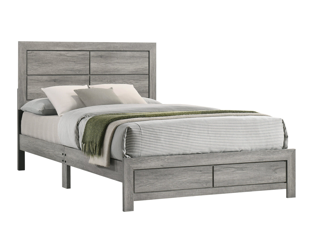 Hopkins Driftwood Queen Platform Bed - MyWaynesHome #