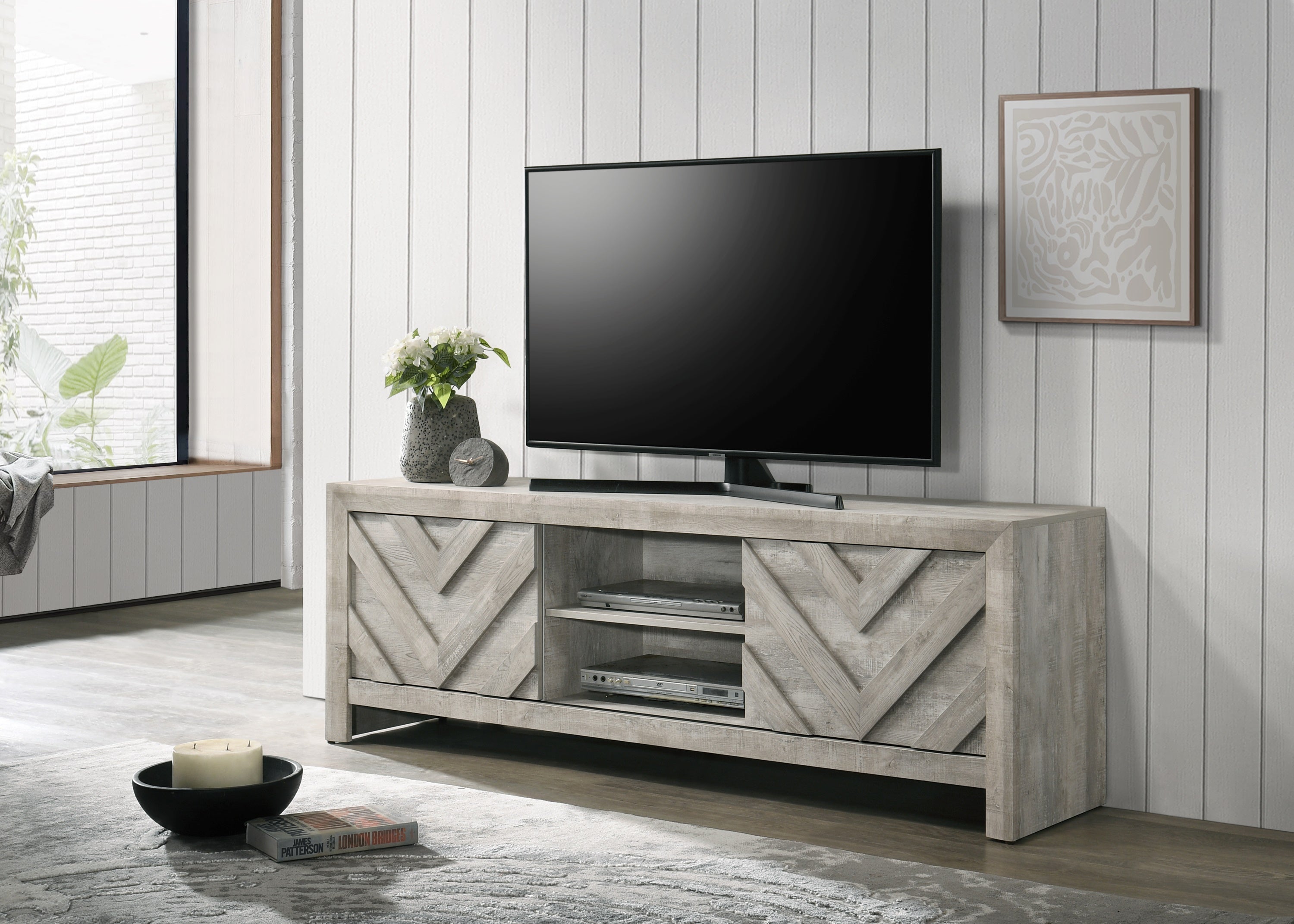 Valor Beige 72" TV Stand - MyWaynesHome #
