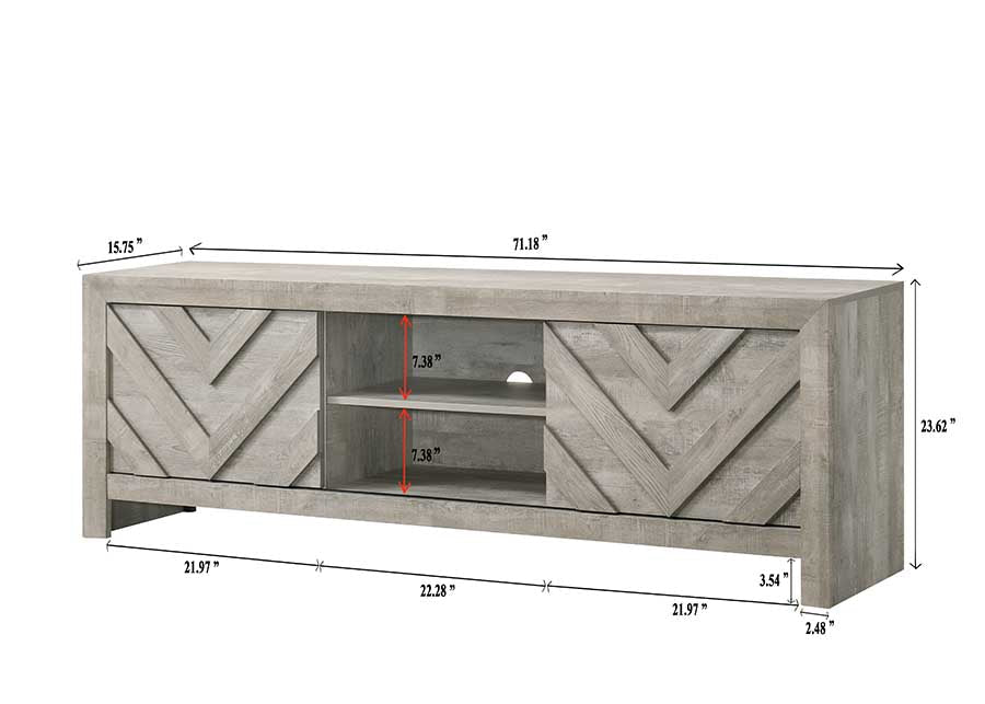 Valor Beige 72" TV Stand - MyWaynesHome #