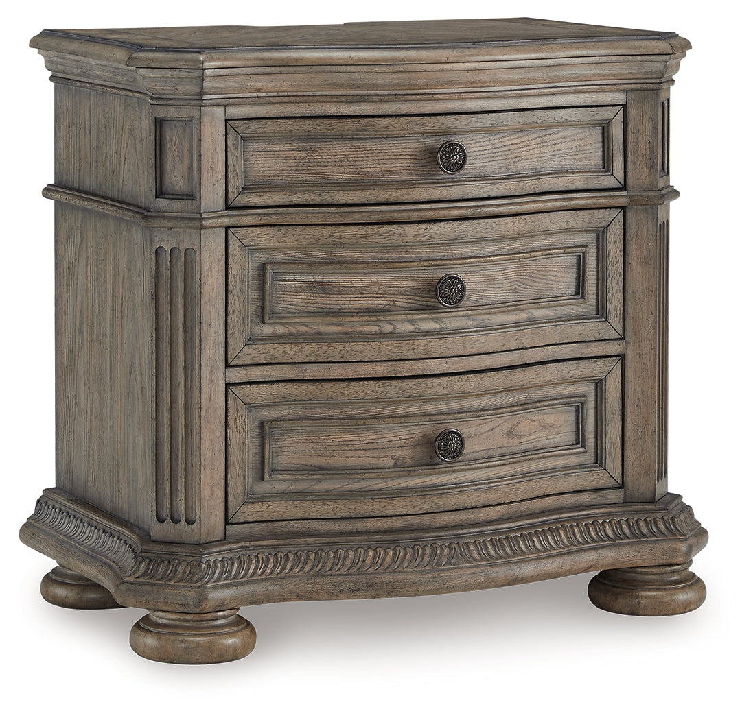 Ardenfield King Sleigh Bed, Dresser, Mirror and Nightstand