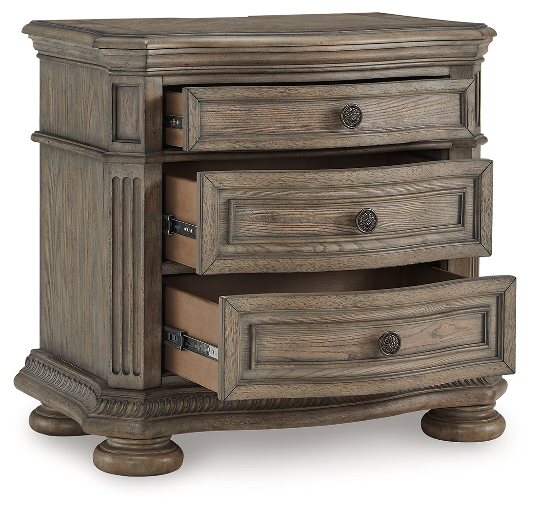 Ardenfield King Sleigh Bed, Dresser, Mirror and Nightstand