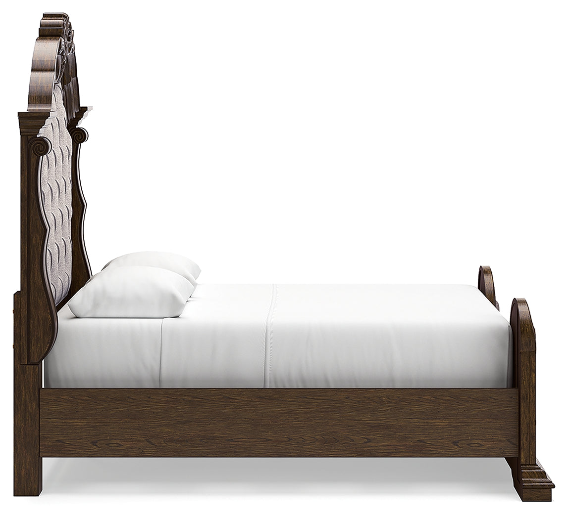 Maylee Queen Panel Bed, Dresser, Mirror, Chest and 2 Nightstands
