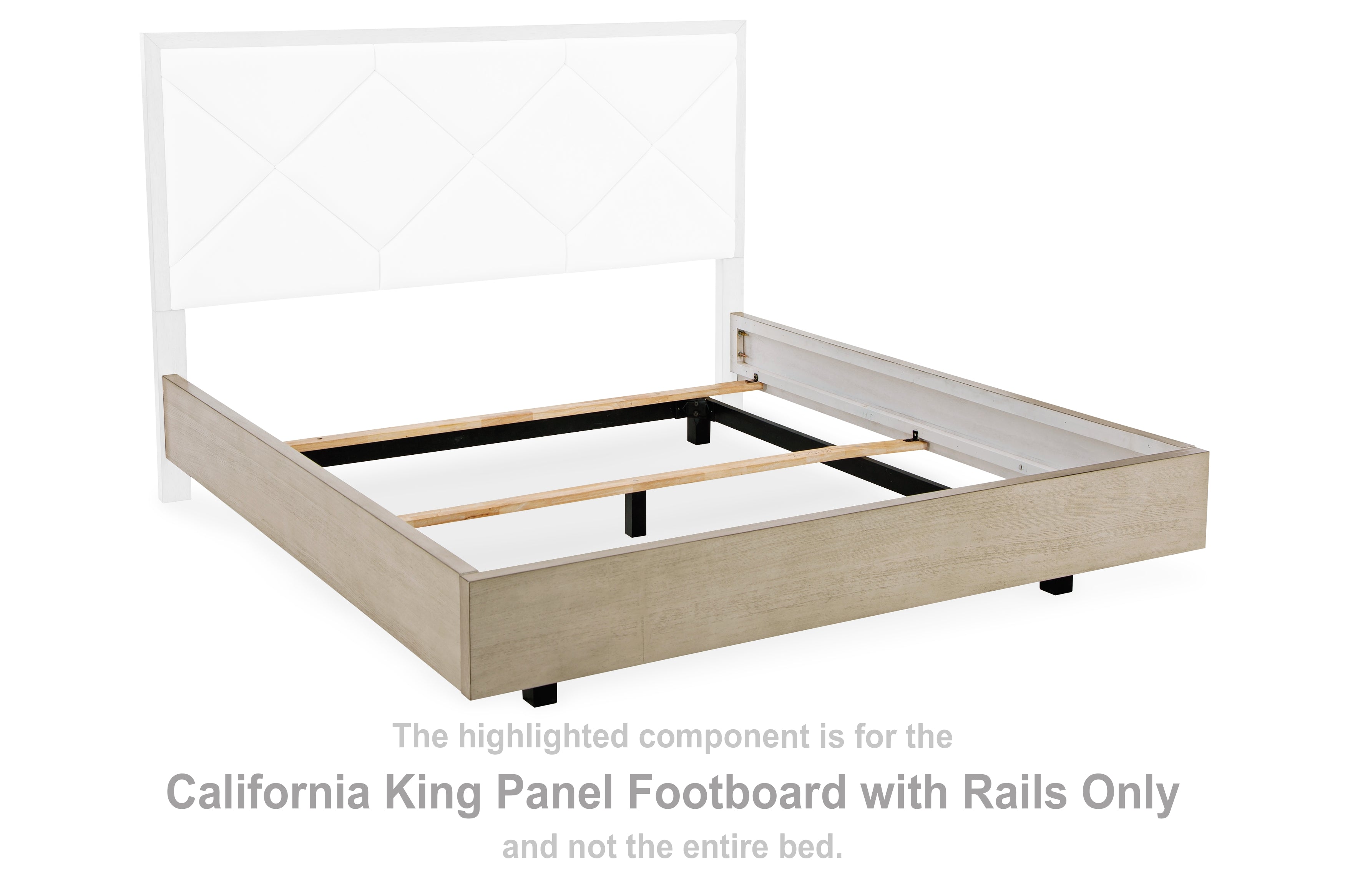 Wendora California King Panel Footboard with Rails