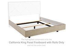 Wendora California King Panel Footboard with Rails
