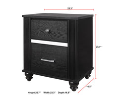 Gaston Black Nightstand - MyWaynesHome #