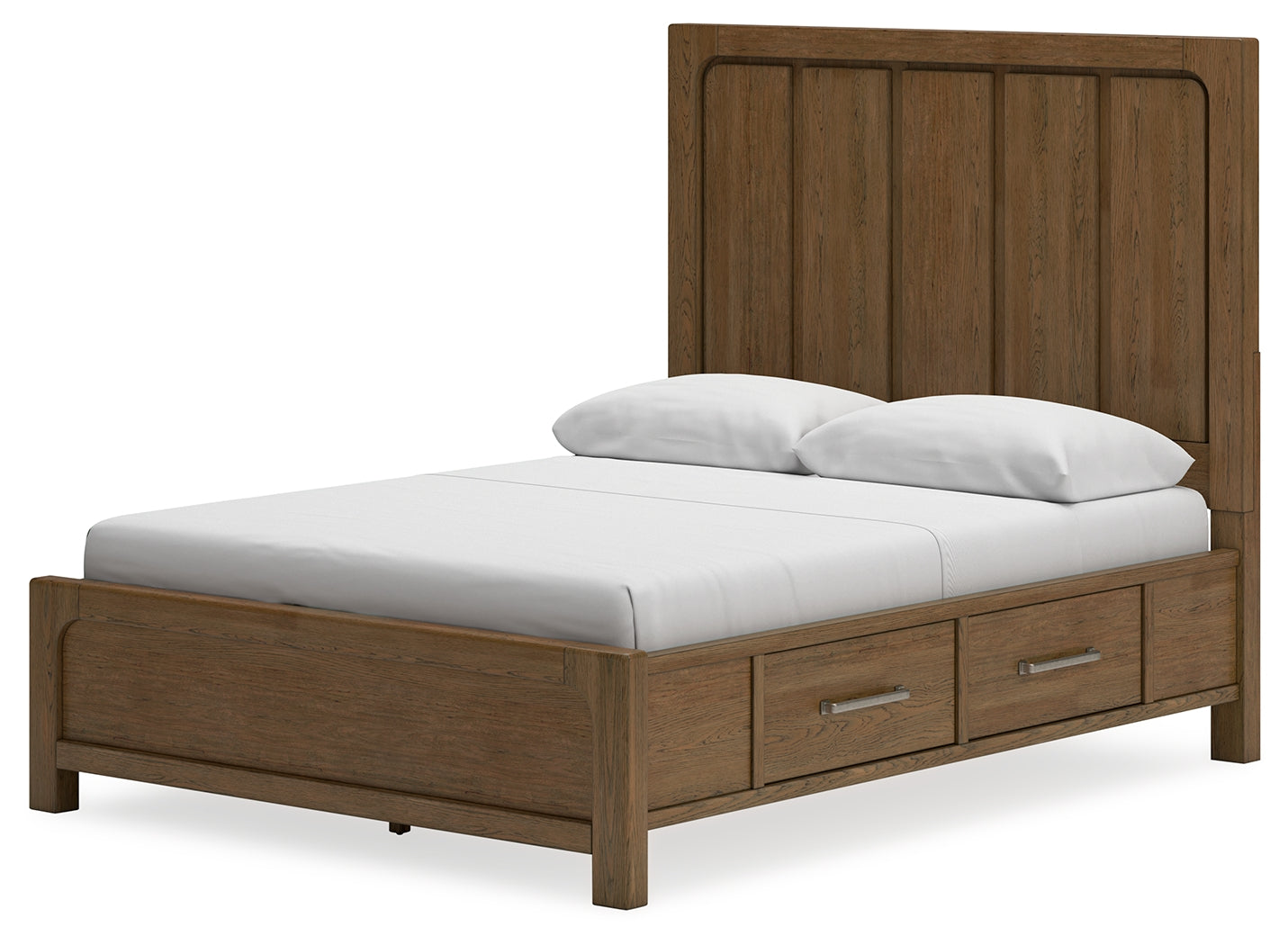 Cabalynn Queen Panel Bed with Storage, Dresser and Mirror