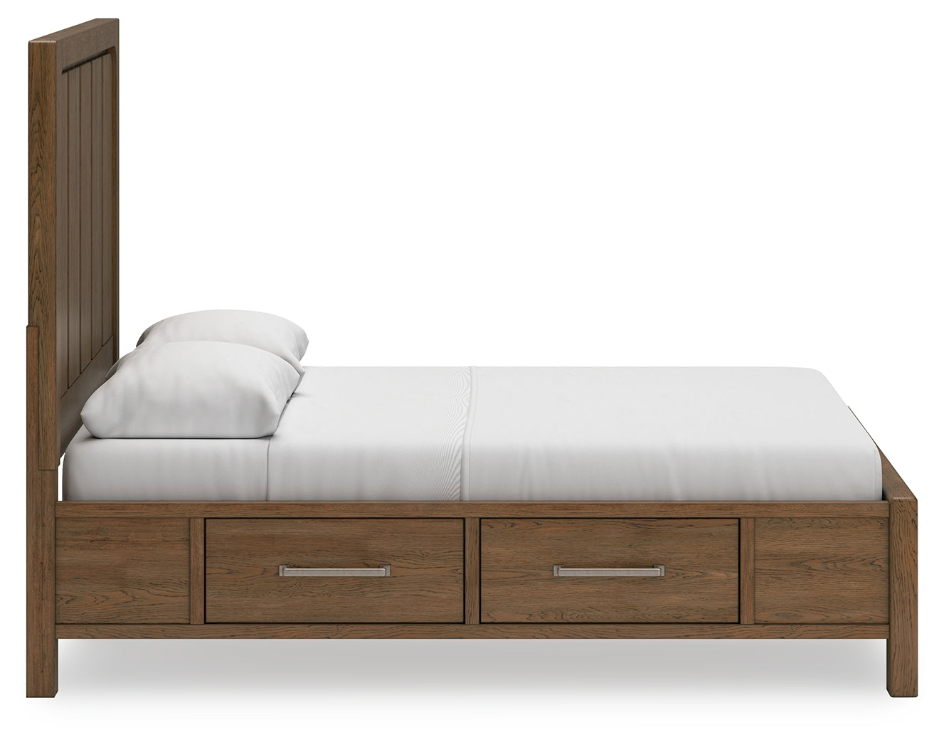 Cabalynn Queen Panel Bed with Storage, Dresser and Mirror