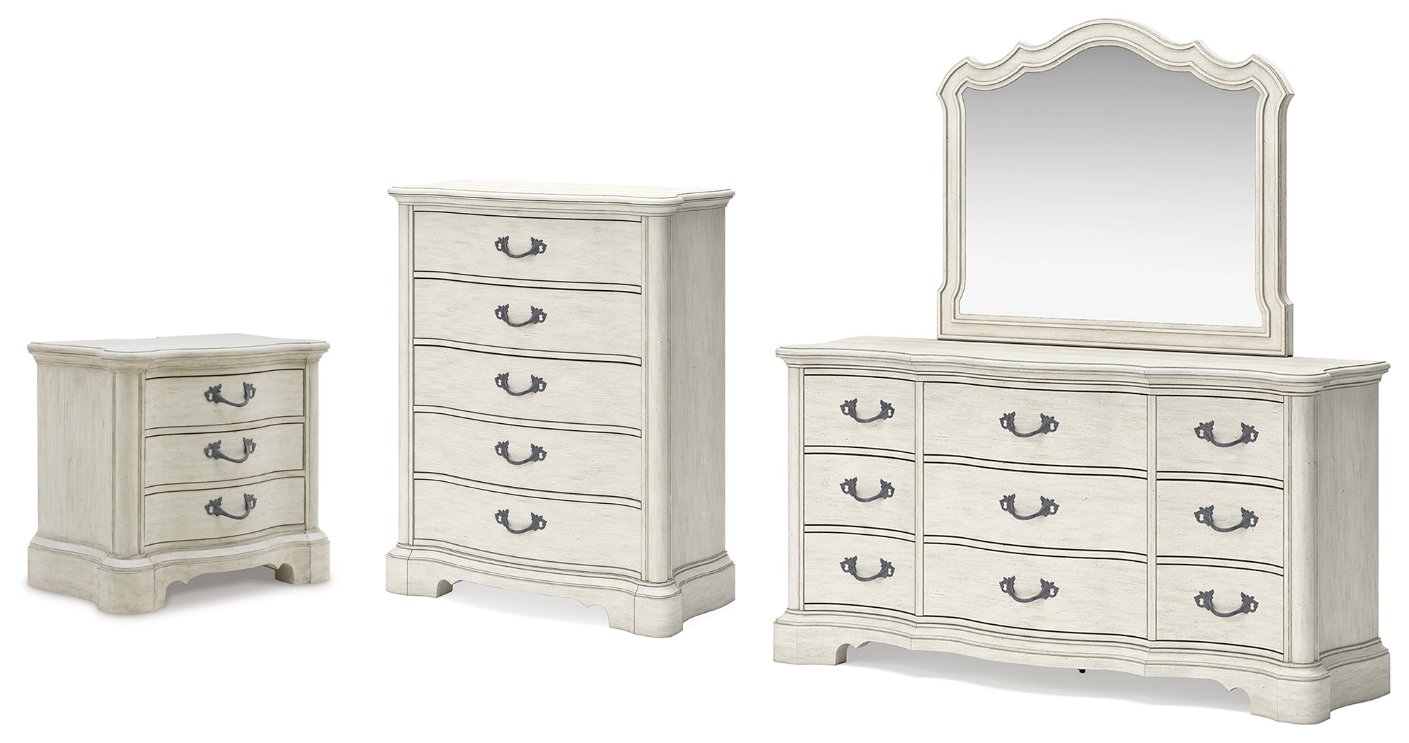 Arlendyne Dresser, Mirror, Chest and Nightstand