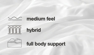 Chime 10 Inch Hybrid 10 Inch Queen Mattress and Pillow