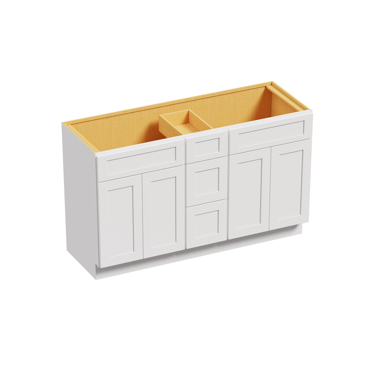 Vanity Cabinet-Sink and Double Door Drawer Combo 60"