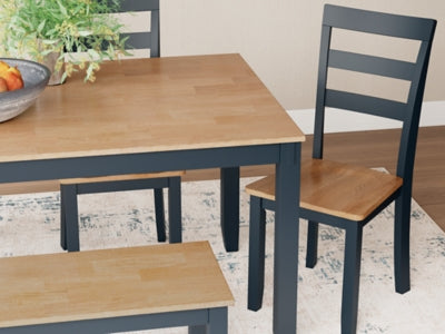 Gesthaven Dining Table with 4 Chairs and Bench (Set of 6) - MyWaynesHome #