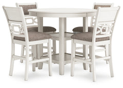 Erinberg Counter Height Dining Table and 4 Barstools (Set of 5) - MyWaynesHome #