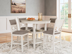 Erinberg Counter Height Dining Table and 4 Barstools (Set of 5) - MyWaynesHome #