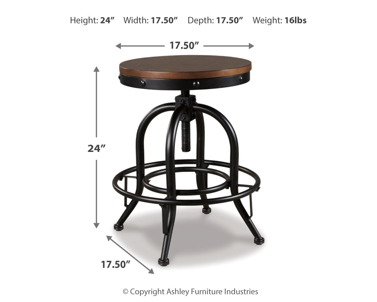 Valebeck Counter Height Bar Stool (Set of 2)