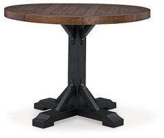 Valebeck Counter Height Dining Table and 6 Barstools