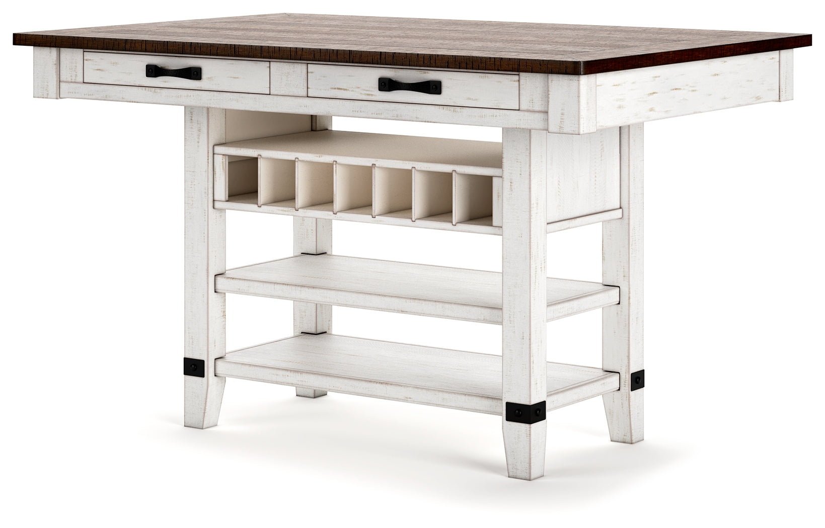 Valebeck Counter Height Dining Table and 4 Barstools