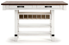 Valebeck Counter Height Dining Table and 6 Chairs