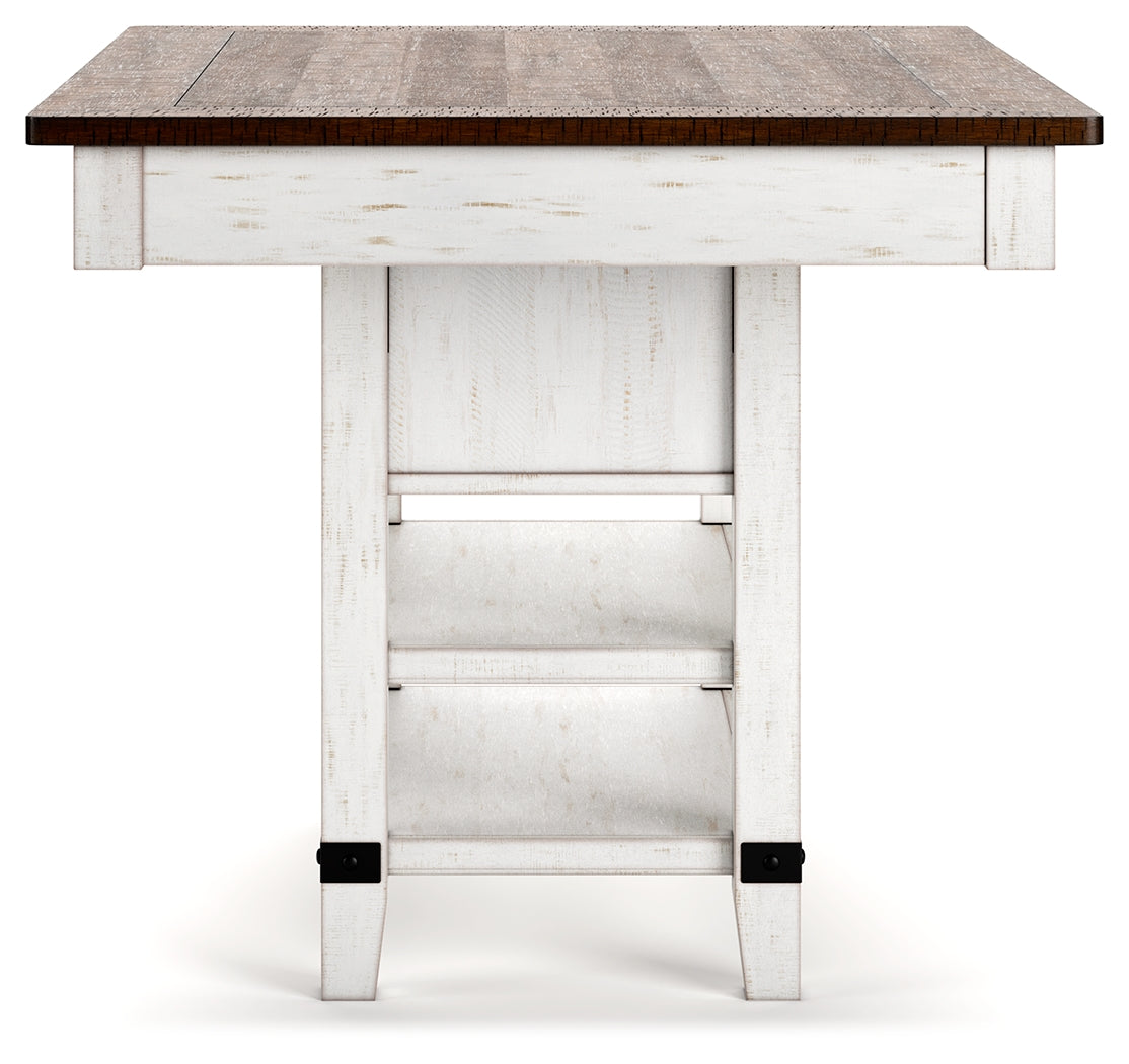Valebeck Counter Height Dining Table and 6 Chairs