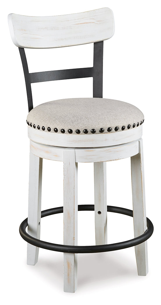 Valebeck Counter Height Dining Table and 6 Barstools