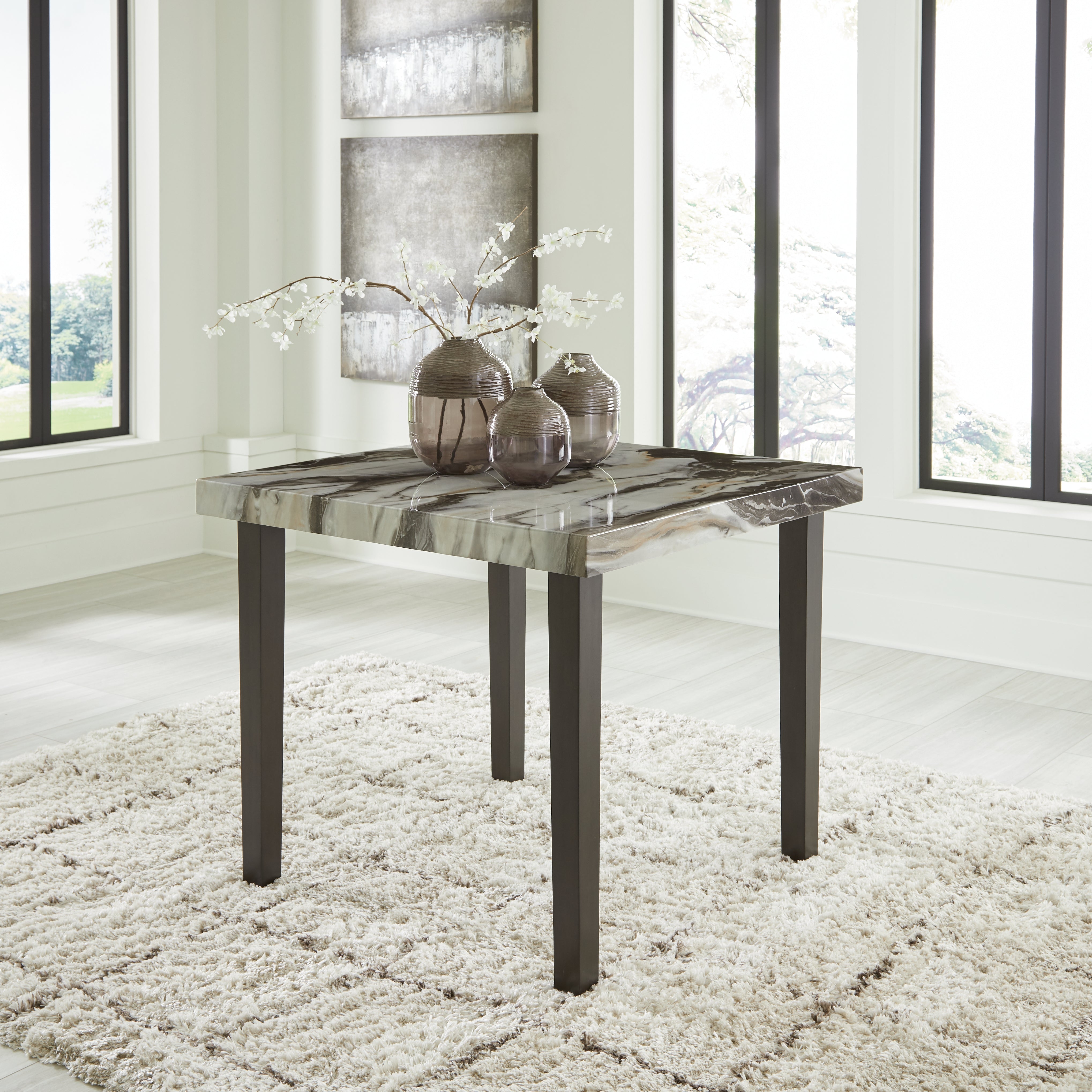 Jeshina Counter Height Dining Table and 4 Barstools