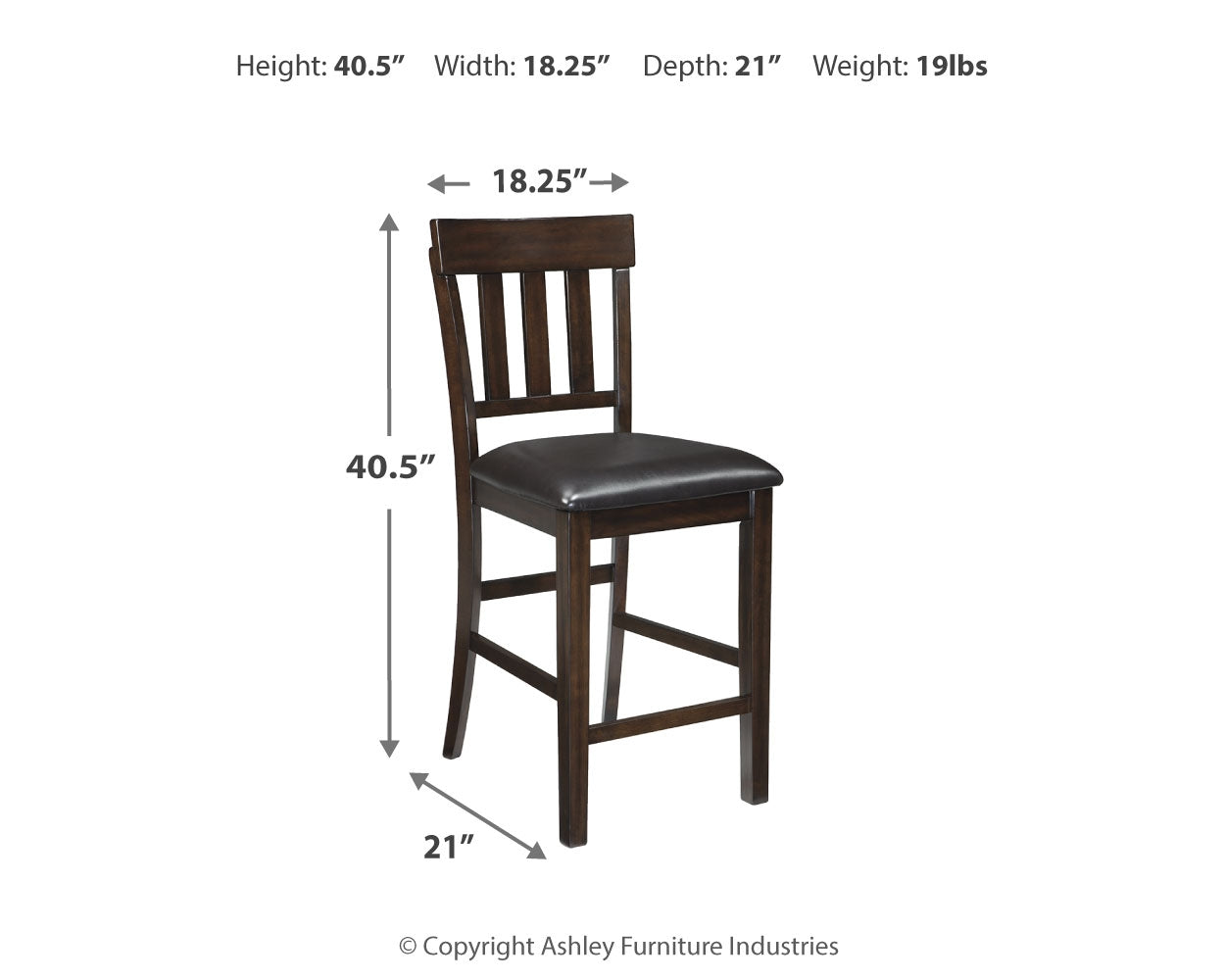 Haddigan Counter Height Bar Stool (Set of 2)