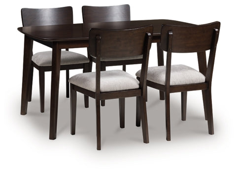 Mallenette Dining Table and 4 Chairs (Set of 5)