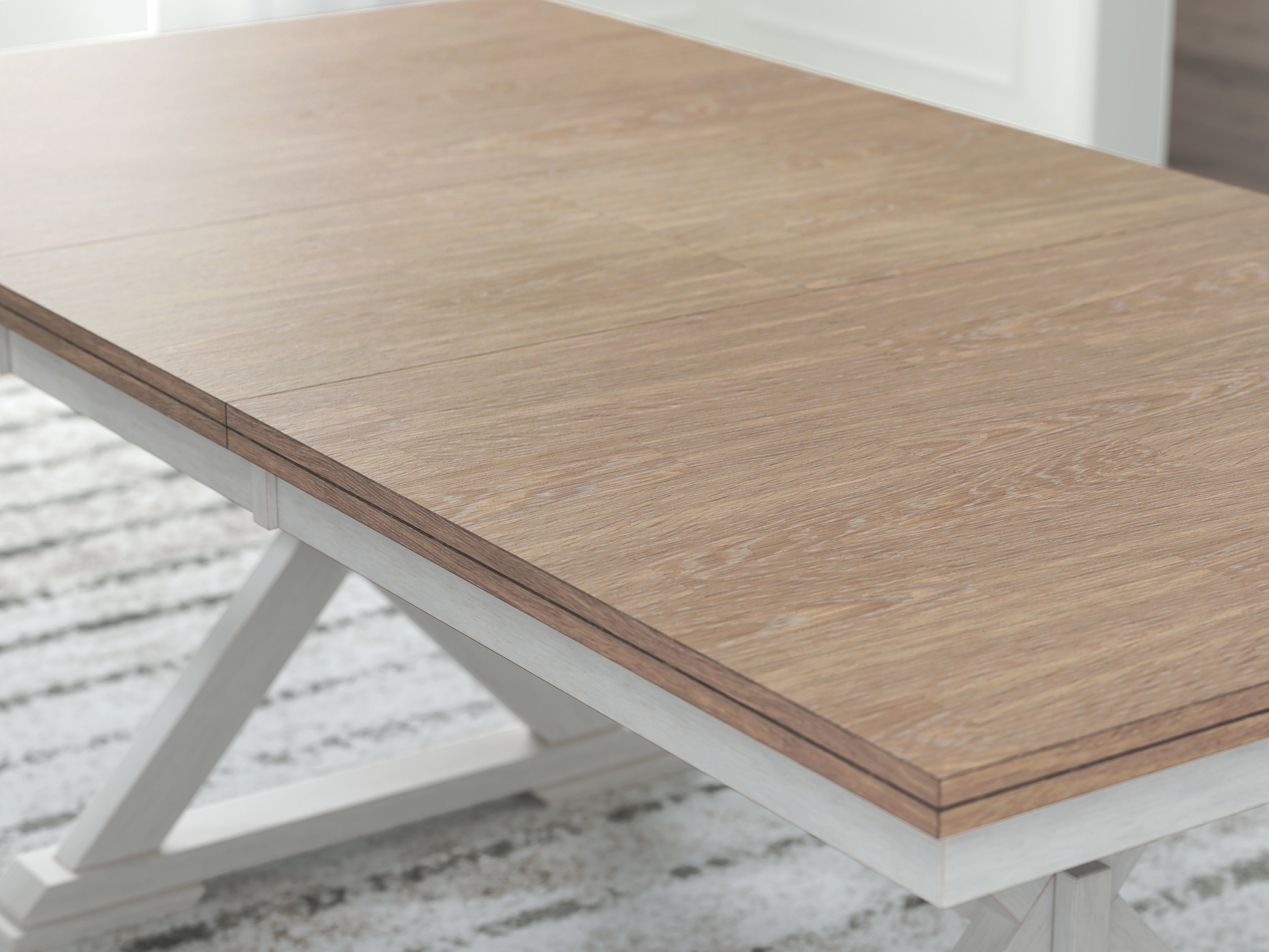 Purlaney Extension Dining Table, 4 Chairs and Bench