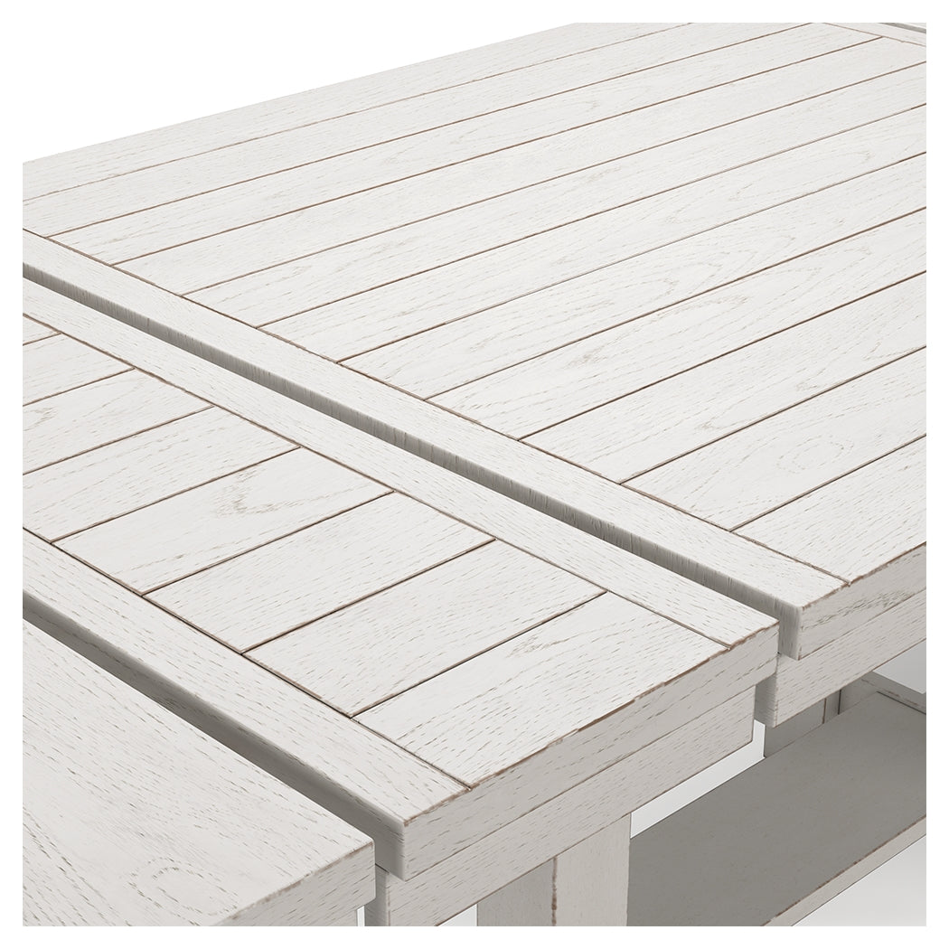 Robbinsdale Counter Height Dining Table, 4 Barstools and Bench