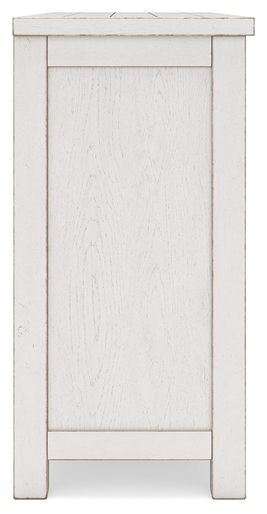 Robbinsdale Counter Height Dining Table, 2 Barstools, Bench and Server