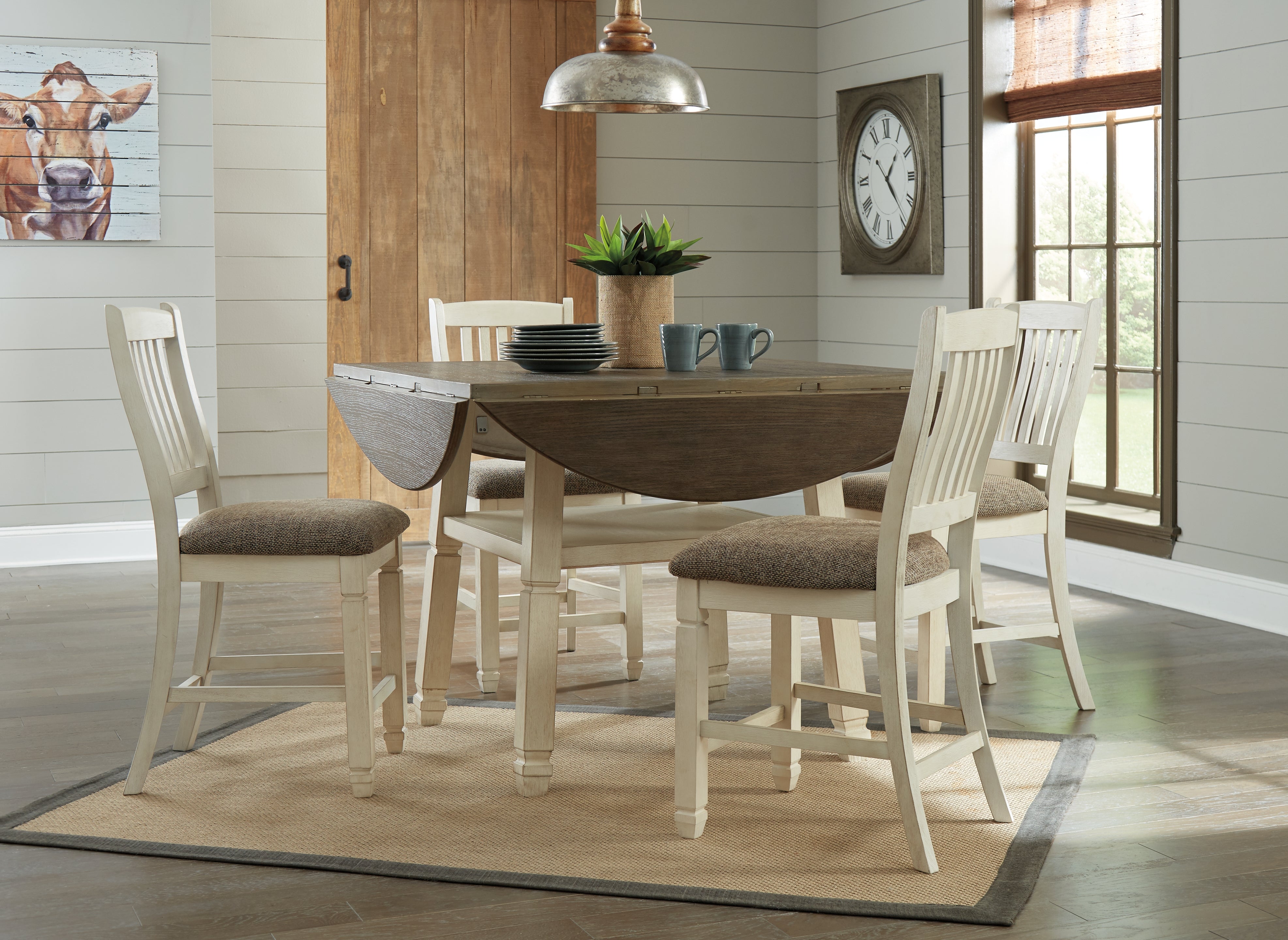 Bolanburg Counter Height Dining Drop Leaf Table - MyWaynesHome #