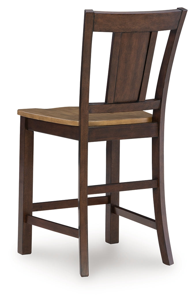 Rylandeen Counter Height Extension Dining Table and 6 Barstools