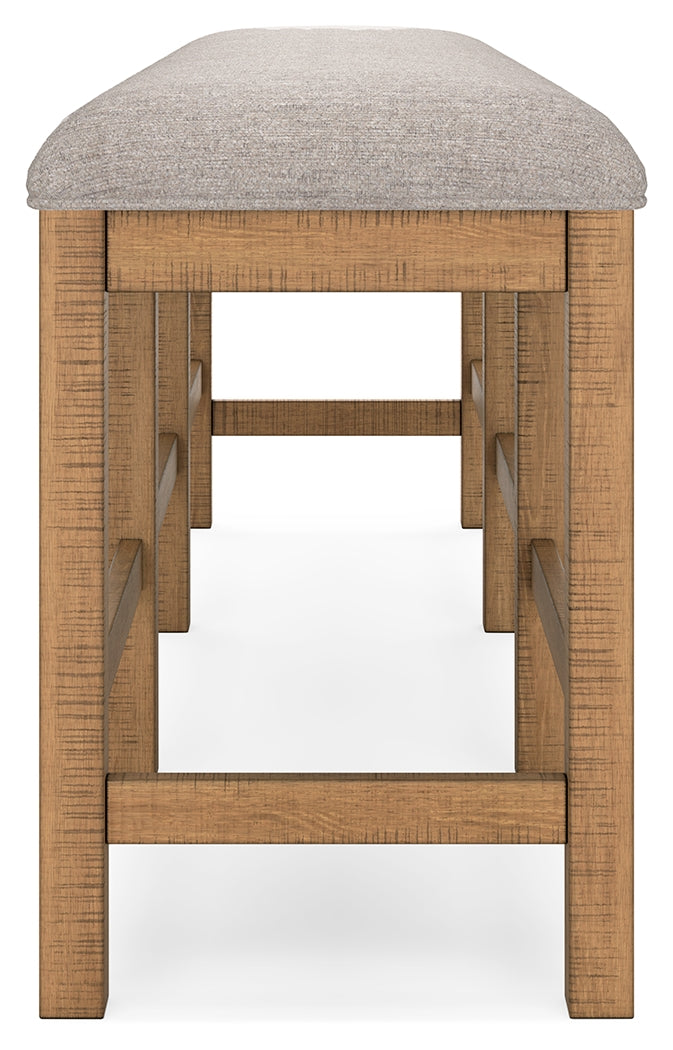 Havonplane Counter Height Dining Table, 6 Barstools and Bench