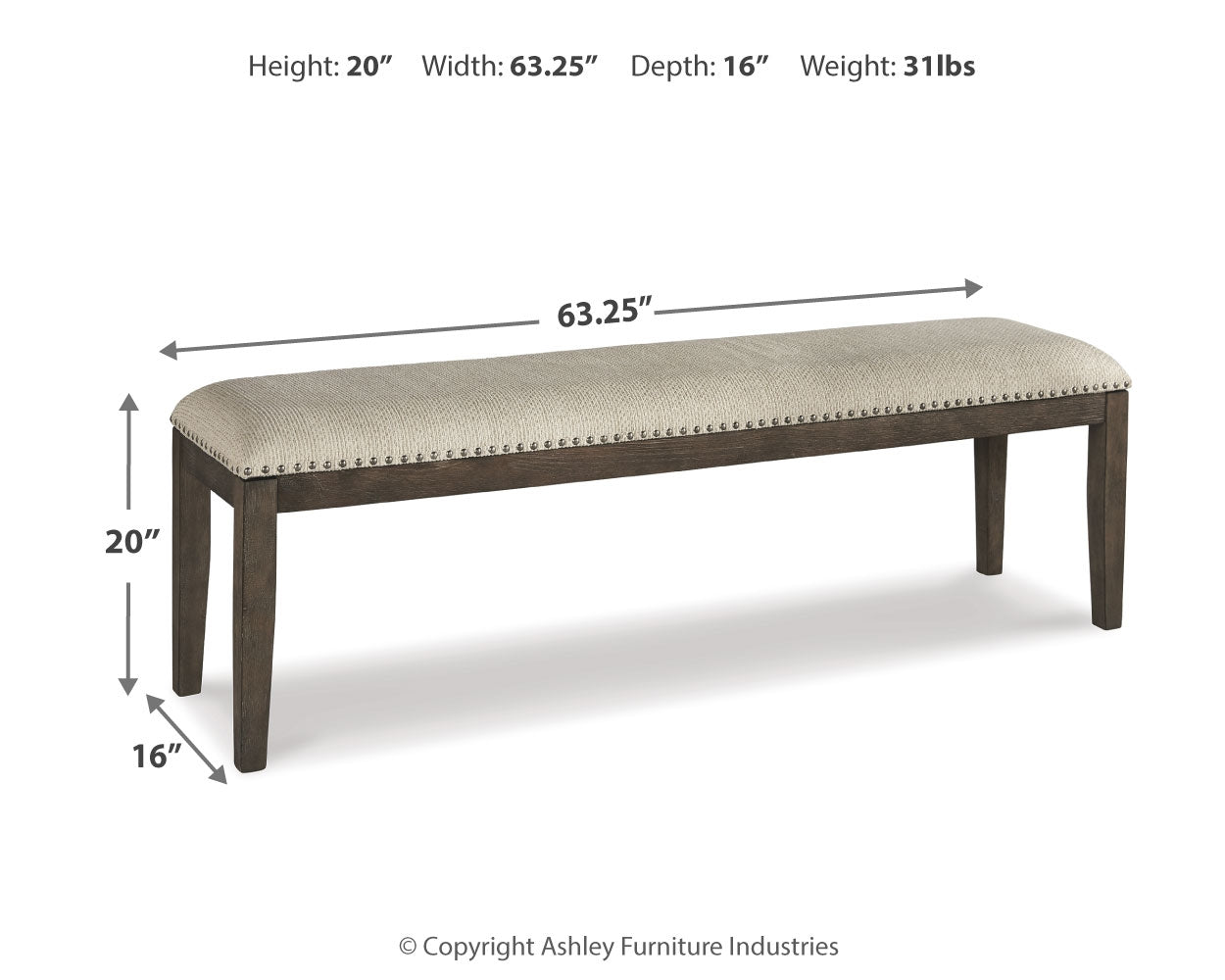Johnelle Dining Table with 4 Chairs and Bench - MyWaynesHome #